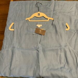 J. Jill Sky Blue Linen dress